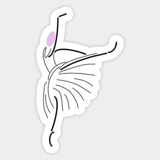 Dancing Ballerina Sticker